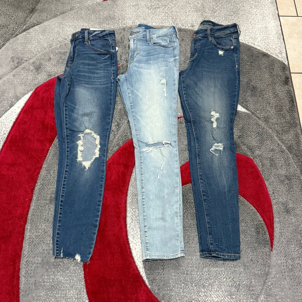 Old Navy Trendy Distressed Denim Jeans Set